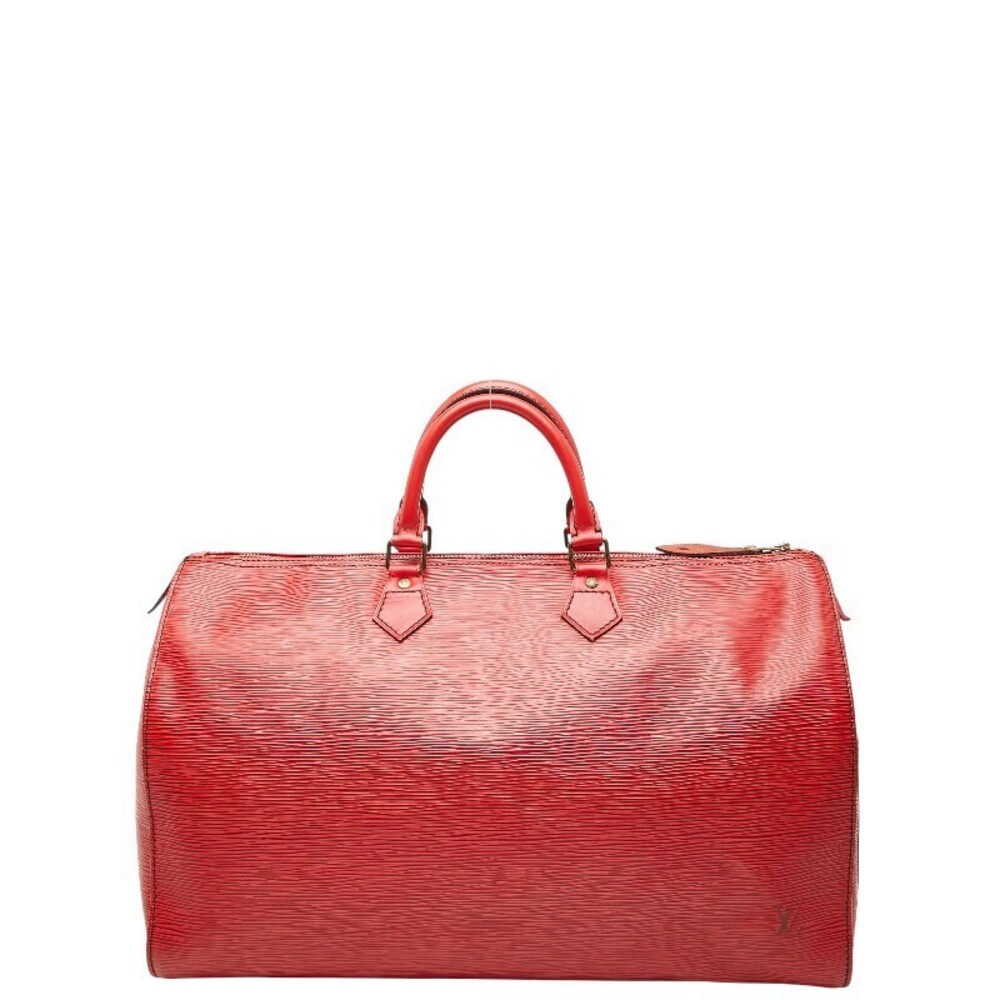 Louis Vuitton Epi Speedy Boston Bag Handbag Castilian Red Leather